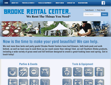 Tablet Screenshot of brookerentalcenter.com